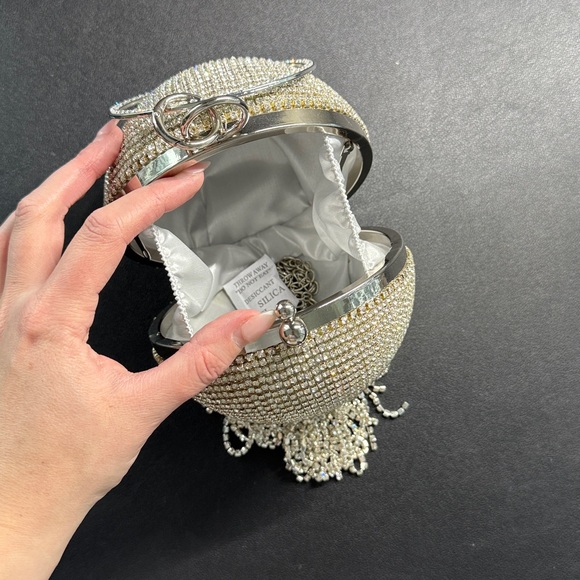 PLT Silver Fringe Evening Bag - Picture 6 of 7